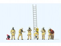 Preiser 10774 hasiči v béžových uniformách