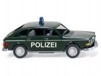Wiking 86418 VW 411 limuzína Polizei H0
