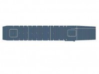 Hasegawa 672146 dřevěná podlaha k USS Gambier 1:350