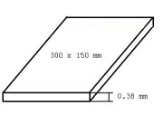 Evergreen 9015 deska bílá, tloušťka 0,38mm formát 150 x 300mm 3 ks
