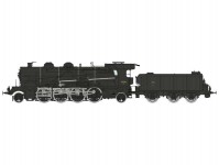 REE MB159 parní lokomotiva 141 D 202 s tendrem 25 A 334 VEYNES SNCF