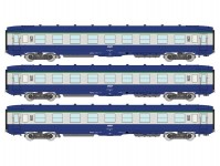 REE VB402 set lůžkových vozů B9c9 modré / šedé SNCF