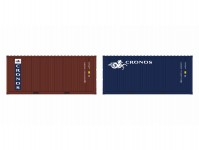 IGRA MODEL 98010035 set dvou kontejnerů Cronos hnědý a modrý