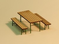 Miniatur MOL15 skládací stůl a lavice