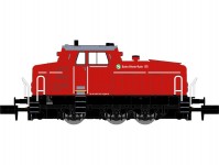 NME 123602 dieselová lokomotiva DHG 700 C S-Bahn Rhein-Ruhr DB červená DCC