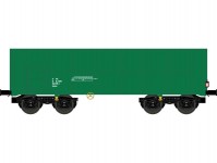NME 540690 otevřený vůz Eamnos On Rail zelený s logem VI.epocha s koncovým světlem
