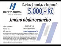 Happy Model 5000 Dárkový poukaz 5000,-Kč