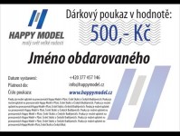 Happy Model 500 Dárkový poukaz 500,-Kč