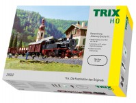 Trix 21531 digitální set s parní lokomotivou BR 74 a nákladním vlakem DR