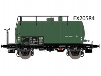 Exact train 20584 kotlový vůz jednotné stavby 24m3 ČSD zelený IV.epocha