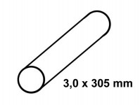 Albion Alltoys BW30 mosazná tyč kruhového průřezu průměr 3,0 mm délka 305 mm 3ks
