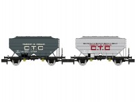 REE NW313 set 2 vozů na přepravu obilí CTC-COTRAM a CTC-UNCAC SNCF