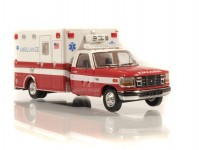 Brekina PCX870362 Ford F-350 Horton Ambulance 1997 bílá červená