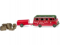 Wiking 26005 MB O 319 panoramatický autobus s vlekem Vánoční