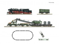 Fleischmann 5170004 digitální sada z21 s parní lokomotivou řady 051 a jeřábovým vlakem DB