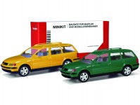 Herpa 012249-007 MiKi VW Passat Variant žlutý + zelený