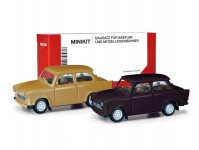 Herpa 013901-002 MiniKit Trabant 601 Limousina hnědý + černý