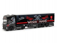 Herpa 317665 Scania CS 20 chladírenský návěs Weser-Trans Bremen Weser