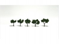 Woodland Scenics TR1502 listnaté stromy malé středně zelené 5 ks