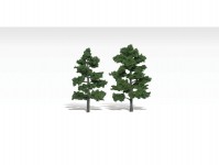 Woodland Scenics TR1516 listnaté stromy velké středně zelené 2 ks