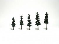 Woodland Scenics TR1560 jehličnaté stromy malé 5 ks