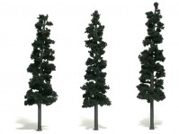 Woodland Scenics TR1563 jehličnaté stromy velké 3 ks