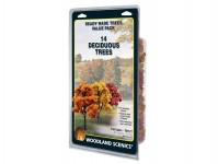 Woodland Scenics TR1577 listnaté stromy podzimní 14 ks