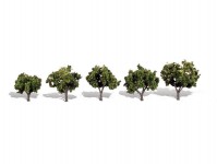 Woodland Scenics TR3502 středně zelené listnaté stromy malé 5 ks