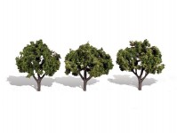 Woodland Scenics TR3507 středně zelené listnaté stromy střední 3 ks