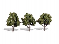 Woodland Scenics TR3510 středně zelené listnaté stromy střední 3 ks