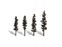 Woodland Scenics TR3561 jehličnaté stromy střední 4 ks