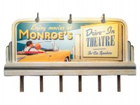 Woodland Scenics JP5794 osvětlený billboard Drive-in Theatre