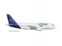 Herpa 612722 A319 Lufthansa Lu 2020 1:100
