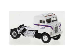 Kenworth Bullnose bílý s pruhem 1950 Brekina 85951