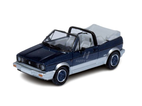 VW Golf I Cabriolet modrá metalíza Brekina PCX870311