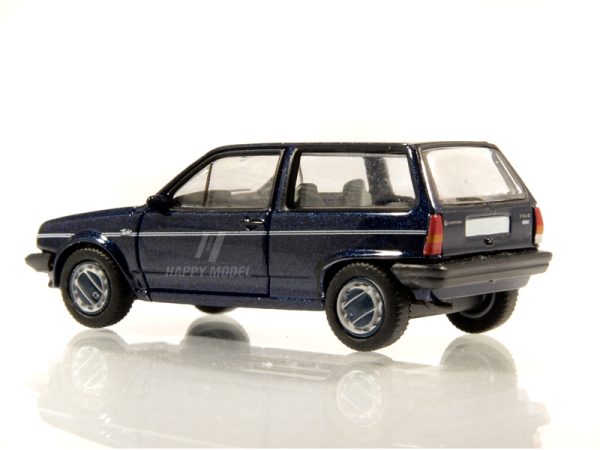 VW Polo II Fox tmavě modrá metalíza Brekina PCX870335 - Image 2