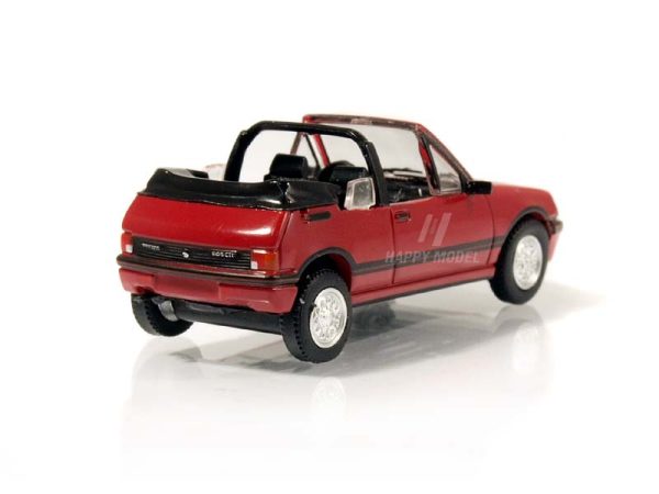 Peugeot 205 cabriolet červený 1986 Brekina PCX870502 - Image 2