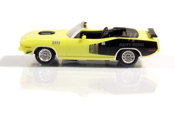 Plymouth HEMI Cuda Convertible žlutý 1971 Brekina RIK38183 - Image 4