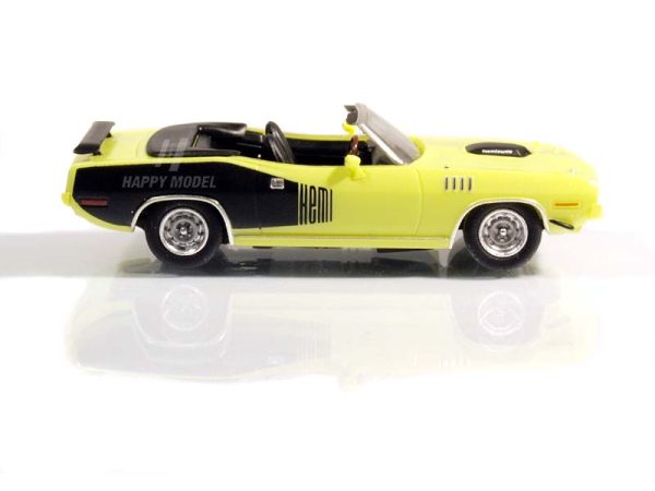 Plymouth HEMI Cuda Convertible žlutý 1971 Brekina RIK38183 - Image 3