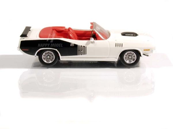Plymouth HEMI Cuda Convertible bílý 1971 Brekina RIK38483 - Image 4