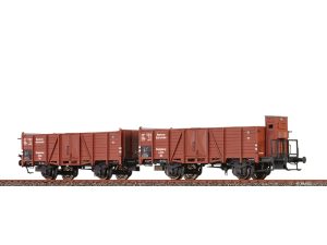 dvojice otevřených vozů Om DRG Brawa 48449