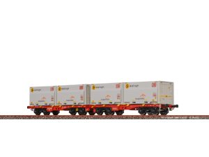 plošinový dvojvůz Sggmmrrs DB AG ArcelorMittal Brawa 51137