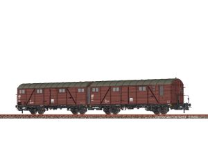dvojice zavřených vozů Hrs-vz 332 DB Brawa 51298