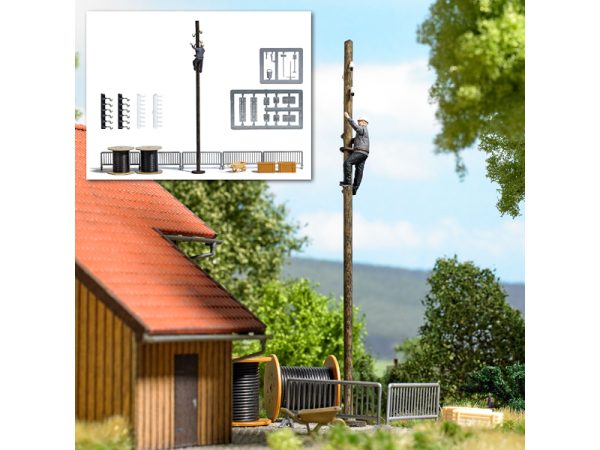 A-Set: Elektrikář na stožáru Busch 7966
