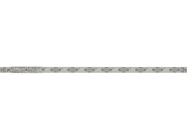 osvětlovací lišta DCC teplá bílá 264 mm ESU 50718