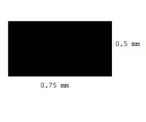 hranol 0,5 x 0,75mm délka 350mm 10ks Evergreen 121
