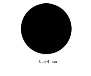 tyč kruhová průměr 0,64mm délka 350mm 10ks Evergreen 219