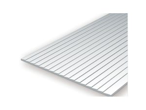 deska 150x300x1,0mm s reliéfem "prkna přes sebe" rozteč 2,7mm Evergreen 4101