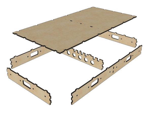 dřevěný modul pro kolejiště 1,0 x 0,5 m Faller 170100 - Image 3