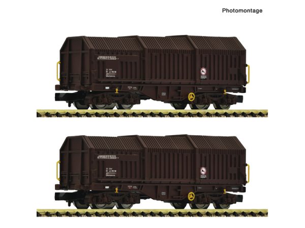 set zavřených teleskopických vozů RCW Fleischmann 6660075